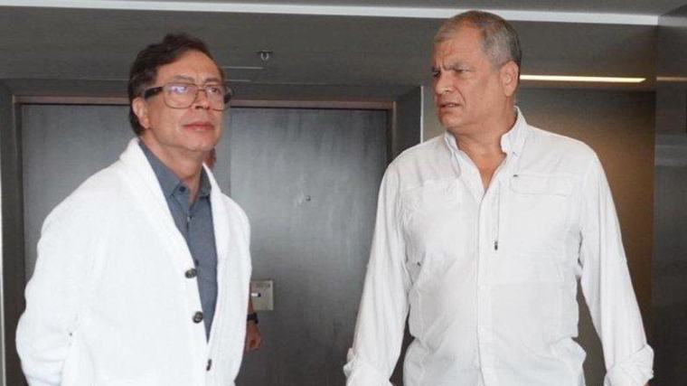 Expresidente Gustavo Petro se reunió en México con Rafael Correa, exmandatario de Ecuador: ¿de qué hablaron?