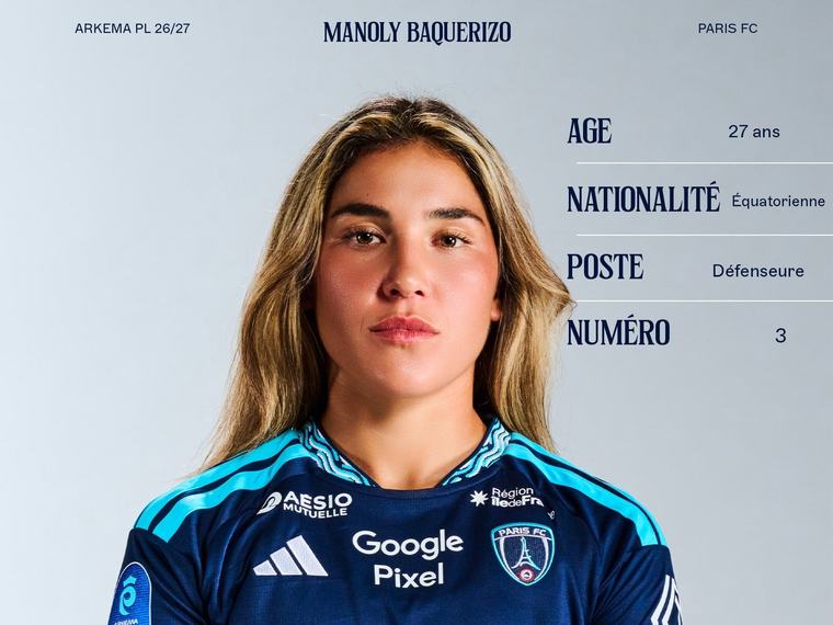 Manoly Baquerizo hará historia: será la primera ecuatoriana en jugar la Champions League femenina