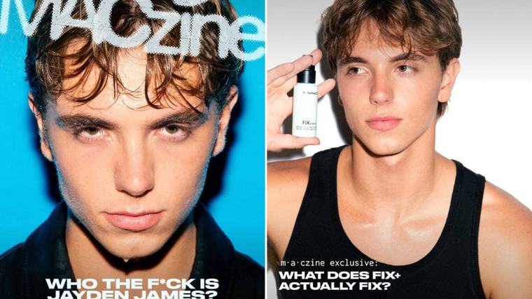 Jayden James, hijo menor de Britney Spears, debuta en la portada de la revista digital MACzine