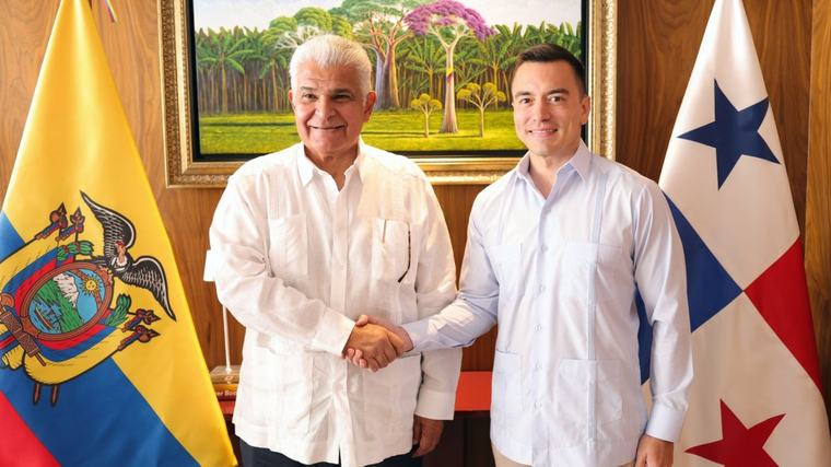 Daniel Noboa se reúne con José Raúl Mulino en Guayaquil: agenda con el presidente de Panamá