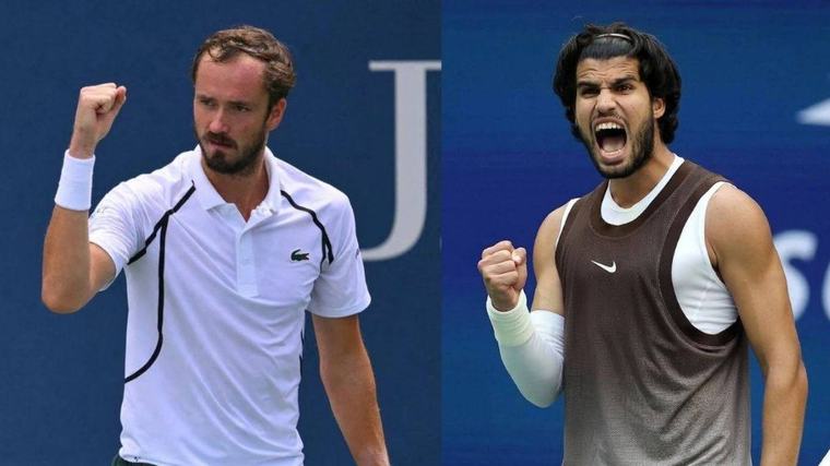 Carlos Alcaraz y Daniil Medvedev avanzan a los octavos de final del US Open