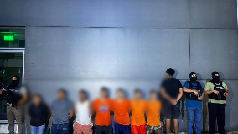 Ocho detenidos por presunta extorsión en Manabí, Los Ríos y Pichincha