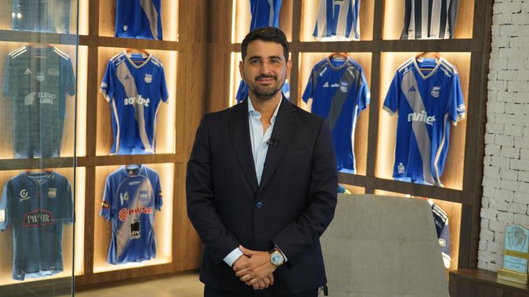 José David Jiménez, presidente de Emelec, reconoce la presión del club: “Es complicado que te juzguen semana a semana”