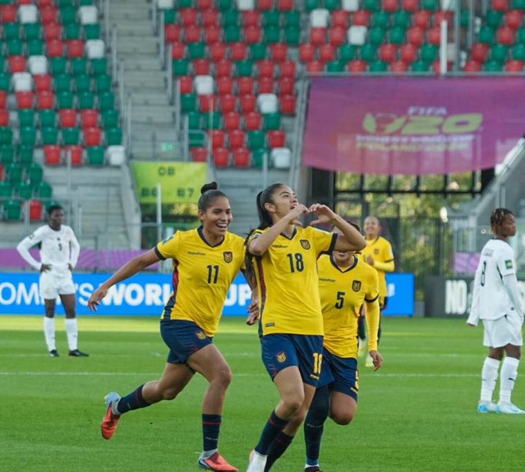 Ecuador hace historia y golea a Ghana en su debut en el Mundial Femenino Sub-20