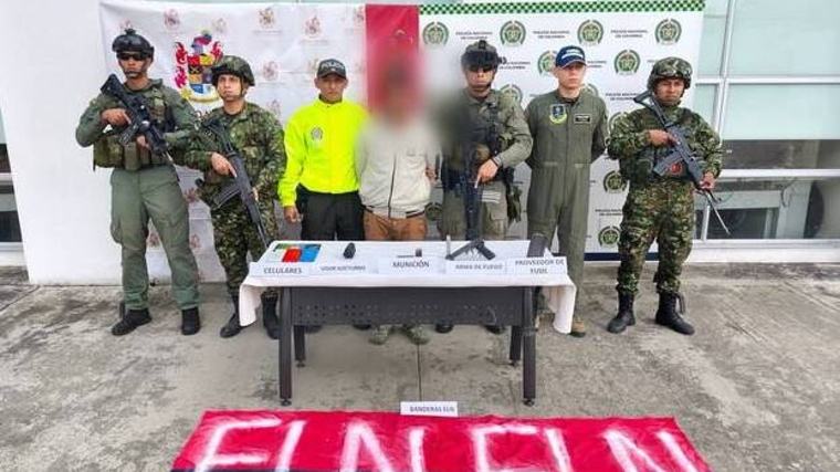 Capturan a presunto francotirador del ELN por planear un atentado contra el presidente de Colombia