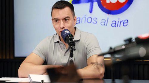 Daniel Noboa: “Hemos logrado atrapar al 90% de los cabecillas criminales”