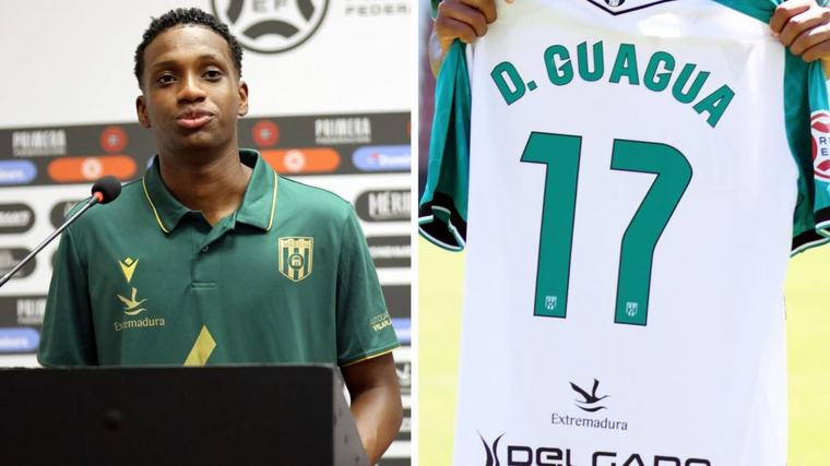 Darwin Guagua eligió fichar por el Mérida español por la recomendación de su familia