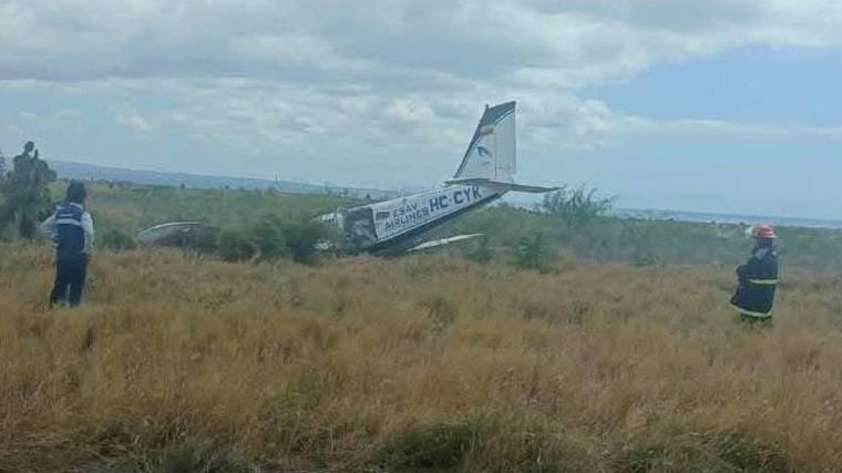 Galápagos: Avioneta sufrió un accidente durante el despegue en la isla de Baltra