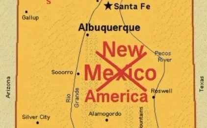 Trump publica un mapa de Nuevo México con el nombre “Nueva América”