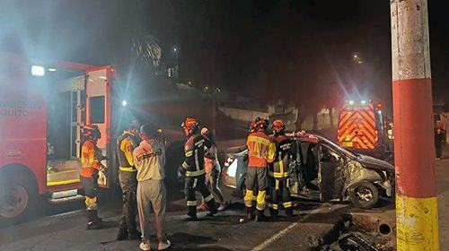 Quito: Un muerto y siete heridos en dos siniestros de tránsito