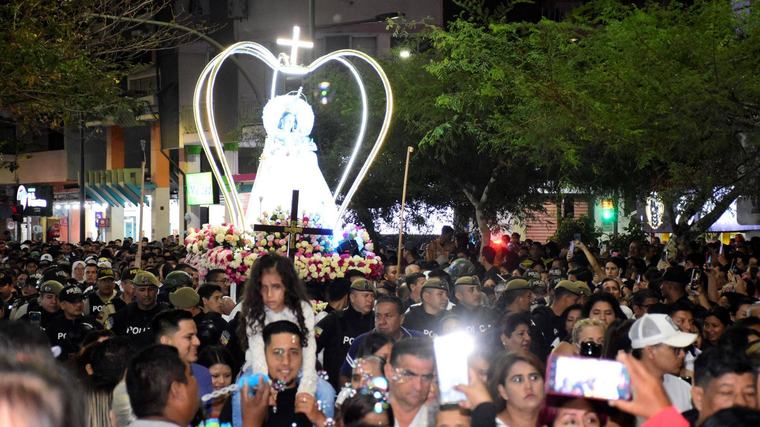 Virgen de La Merced recorrerá nuevos sectores de Portoviejo durante el quincenario